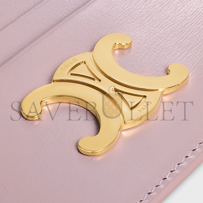 CELINE CARD HOLDER TRIOMPHE IN SHINY CALFSKIN 10L833DPV.25BD (11*8*0.3cm)
