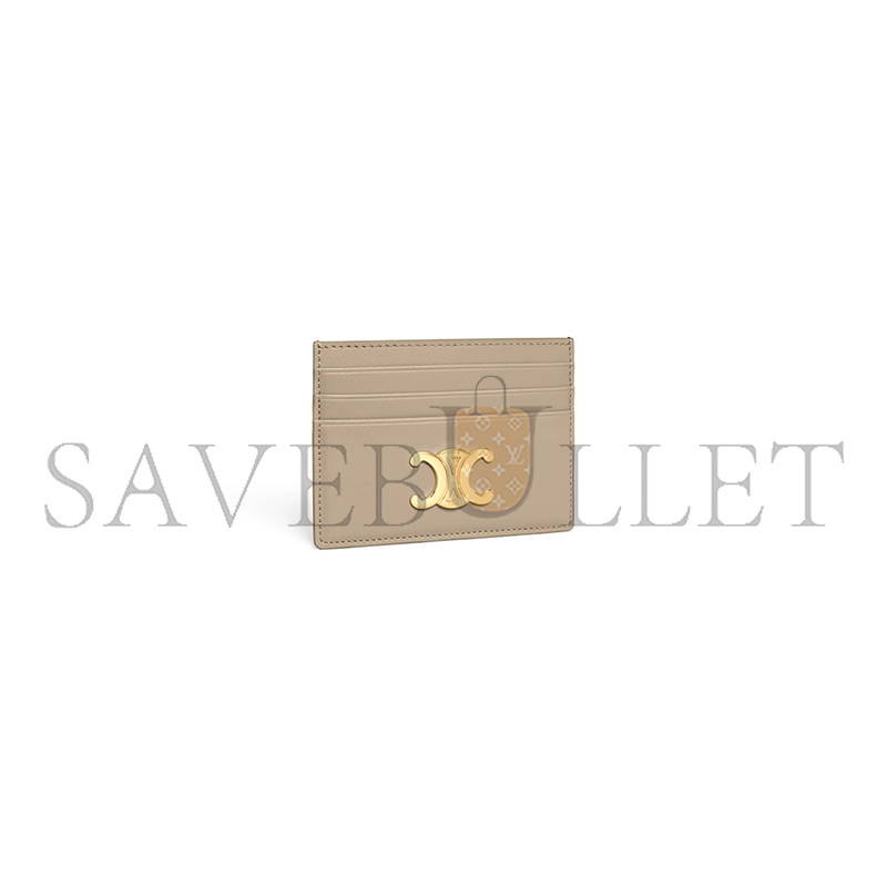 CELINE CARD HOLDER TRIOMPHE IN SHINY CALFSKIN 10L833DPV.18GT (11*8*0.3cm)