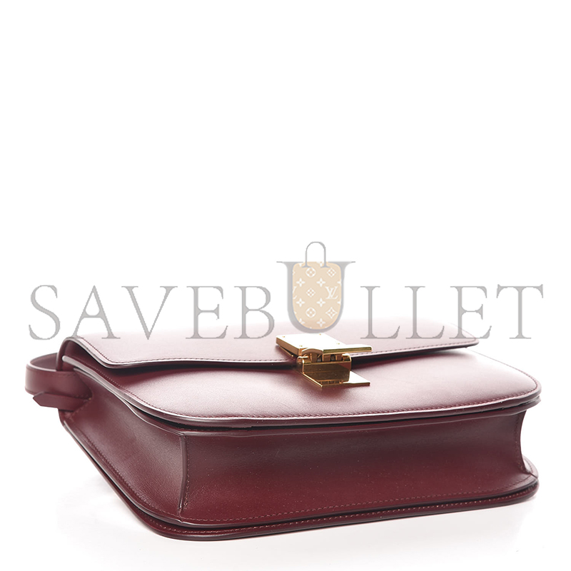 CELINE MEDIUM SHOULDER BAG IN TEEN CLASSIC STRIPED CALFSKIN 164173DLS.27DC (24*18*7cm)