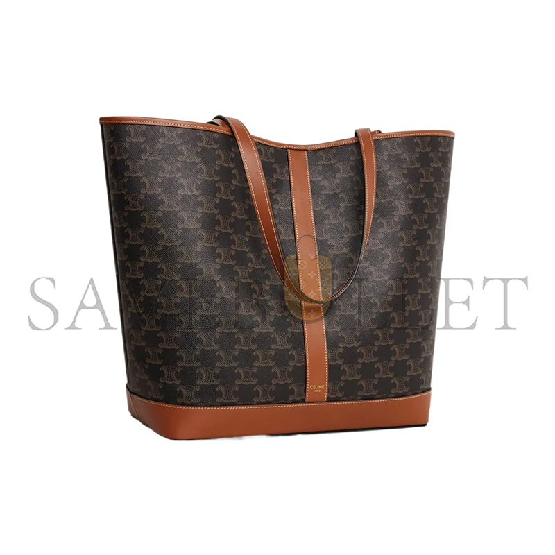 CELINE MEDIUM TOTE BAG TRIOMPHE IN TRIOMPHE CANVAS AND LAMBSKIN 115072CAS.04LU (31.5*31.5*16cm)