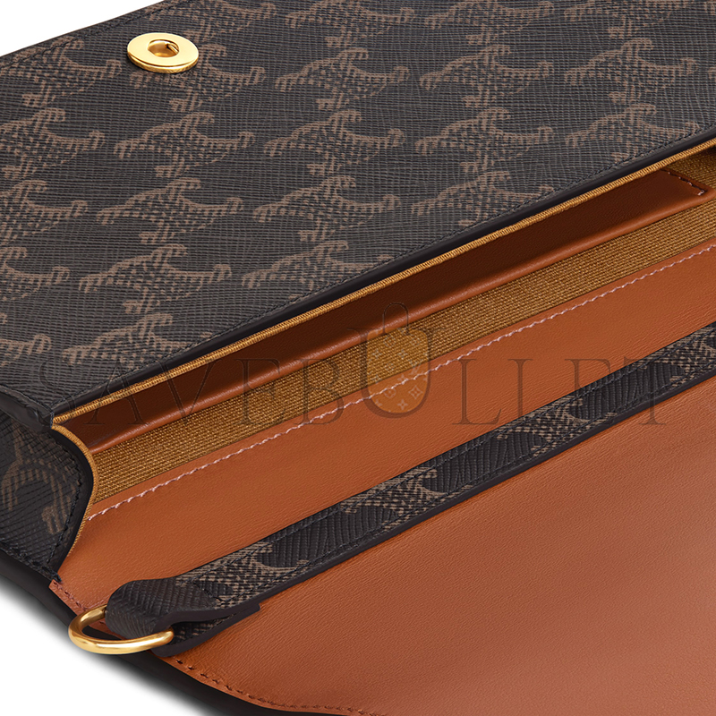 CELINE MULTIPOCHETTE IN TRIOMPHE CANVAS AND CALFSKIN 10L972DQB.04LU (20.5*11*4cm) CELINE MULTIPOCHETTE IN TRIOMPHE CANVAS AND CALFSKIN 10L972DQB.04LU (20.5*11*4cm)