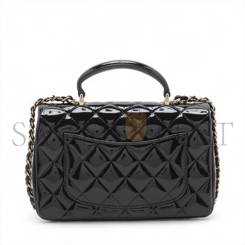 CHANEL MINI CLASSIC HANDBAG WITH TOP HANDLE AS2431 (20*12*6cm)