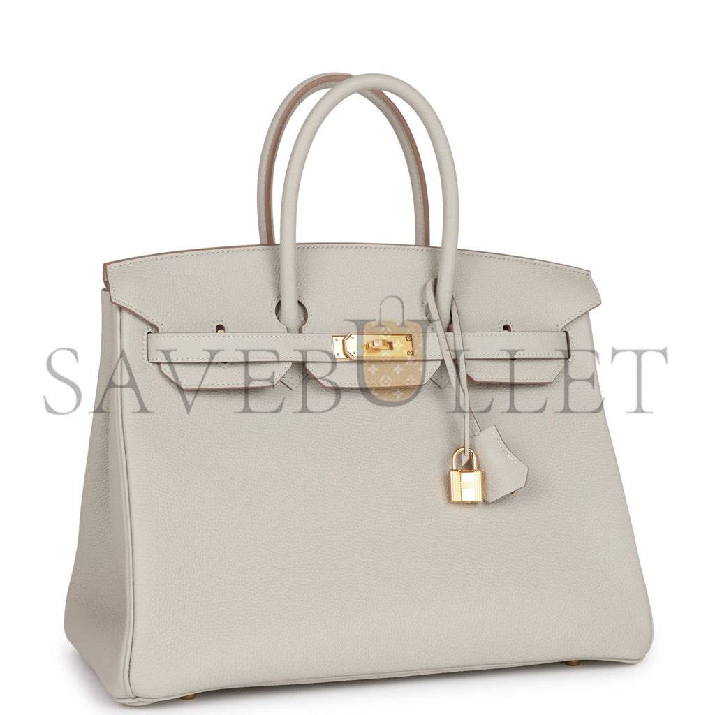 HERMES BIRKIN 35 GRIS PERLE TOGO GOLD HARDWARE 39891068813406 (35cm) HERMES BIRKIN 35 GRIS PERLE TOGO GOLD HARDWARE 39891068813406 (35cm)