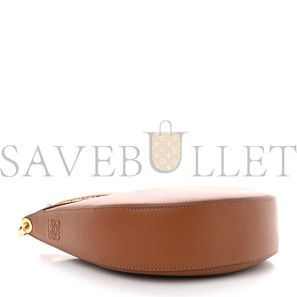 LOEWE SATIN CALFSKIN JACQUARD LUNA BAG PECAN (28*22*6cm) LOEWE SATIN CALFSKIN JACQUARD LUNA BAG PECAN (28*22*6cm)