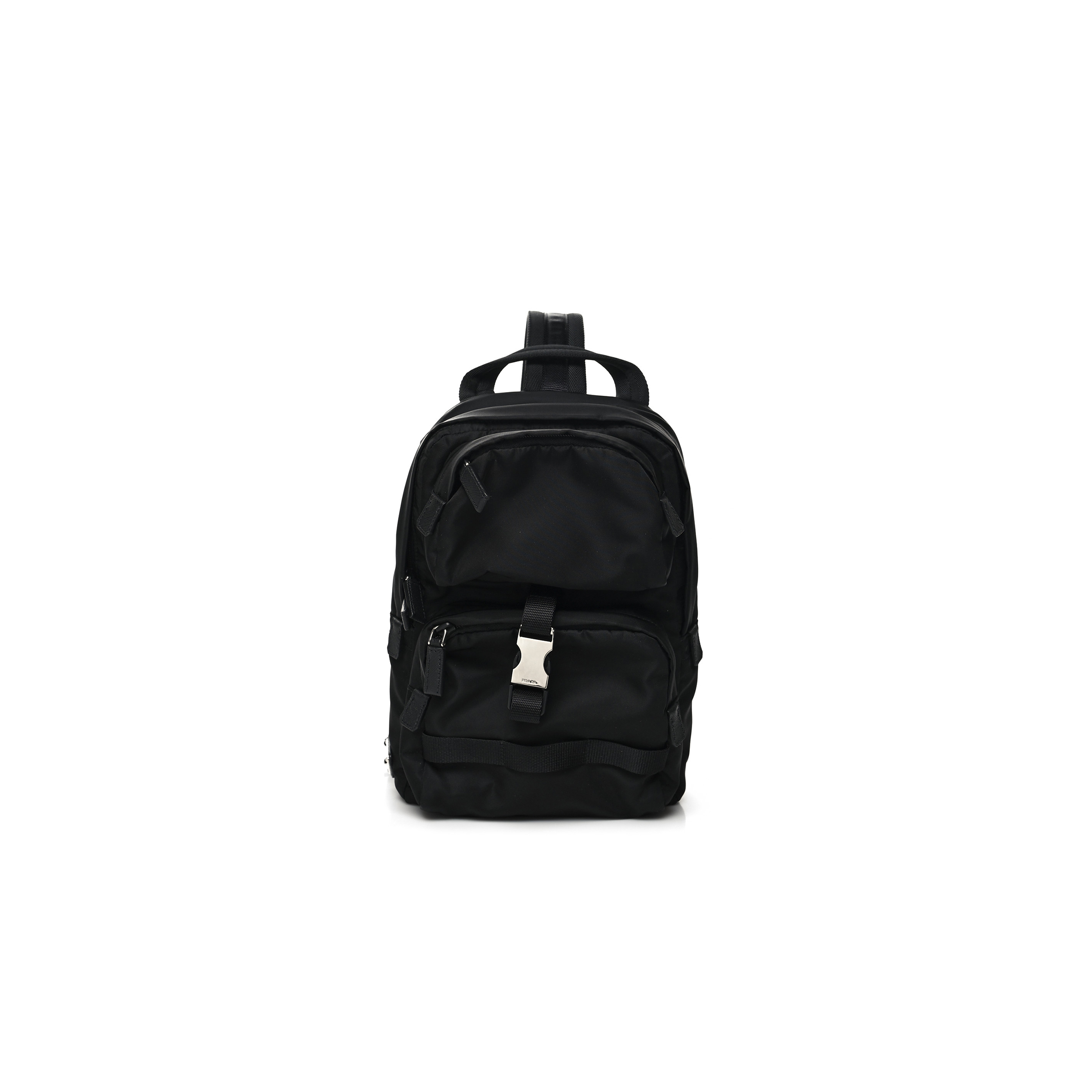 PRADA TESSUTO NYLON MONTAGNA SLING BACKPACK BLACK (32*20*6cm) PRADA TESSUTO NYLON MONTAGNA SLING BACKPACK BLACK (32*20*6cm)