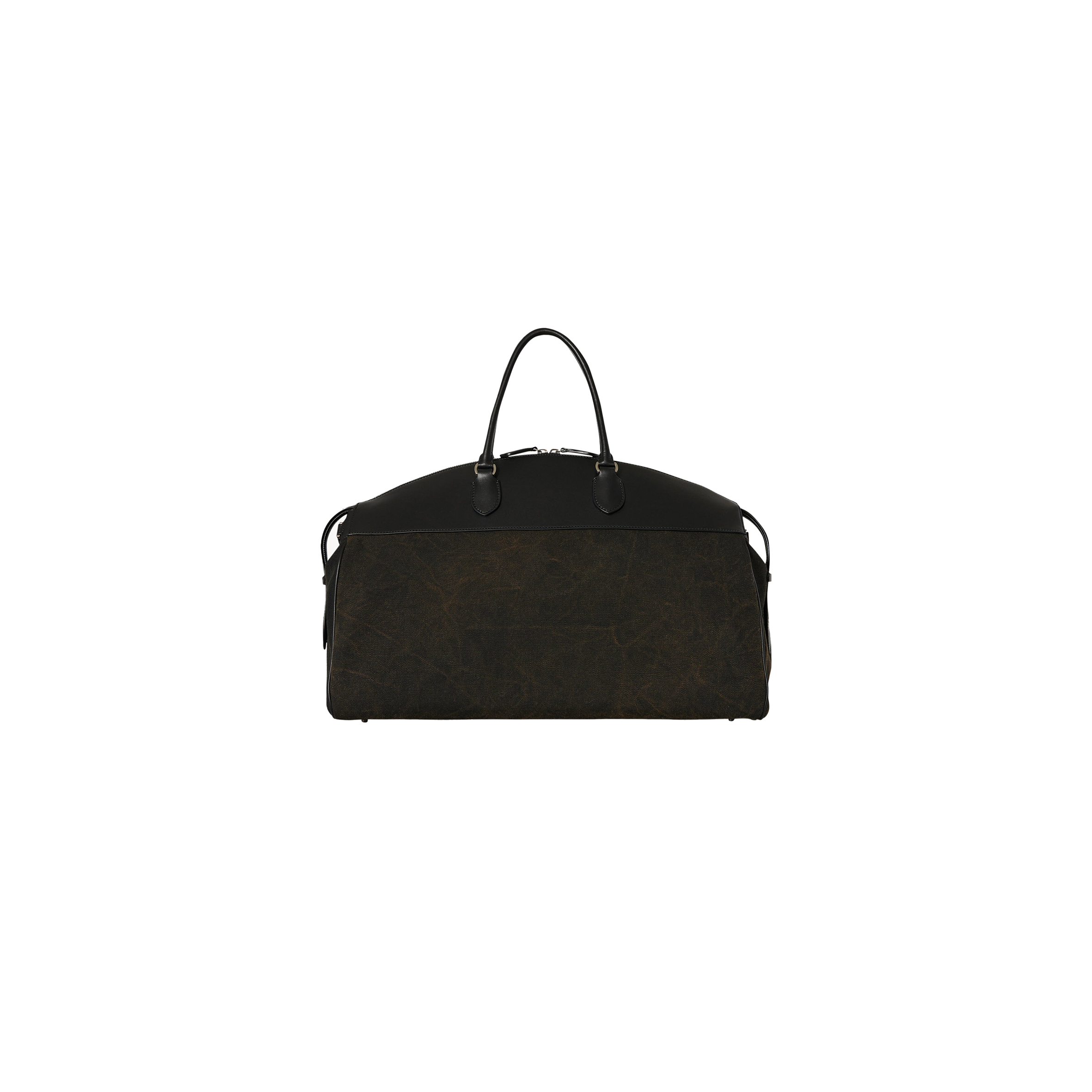 THE ROW GEORGE DUFFLE IN LEATHER AND DENIM BLACKBLACK W1630L52W763BBLCS (43*30*18cm) THE ROW GEORGE DUFFLE IN LEATHER AND DENIM BLACKBLACK W1630L52W763BBLCS (43*30*18cm)