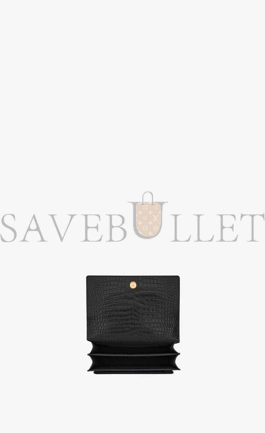 YSL SUNSET MEDIUM CHAIN BAG IN CROCODILE-EMBOSSED SHINY LEATHER 442906DND0J1000 (22*16*6.5cm) YSL SUNSET MEDIUM CHAIN BAG IN CROCODILE-EMBOSSED SHINY LEATHER 442906DND0J1000 (22*16*6.5cm)