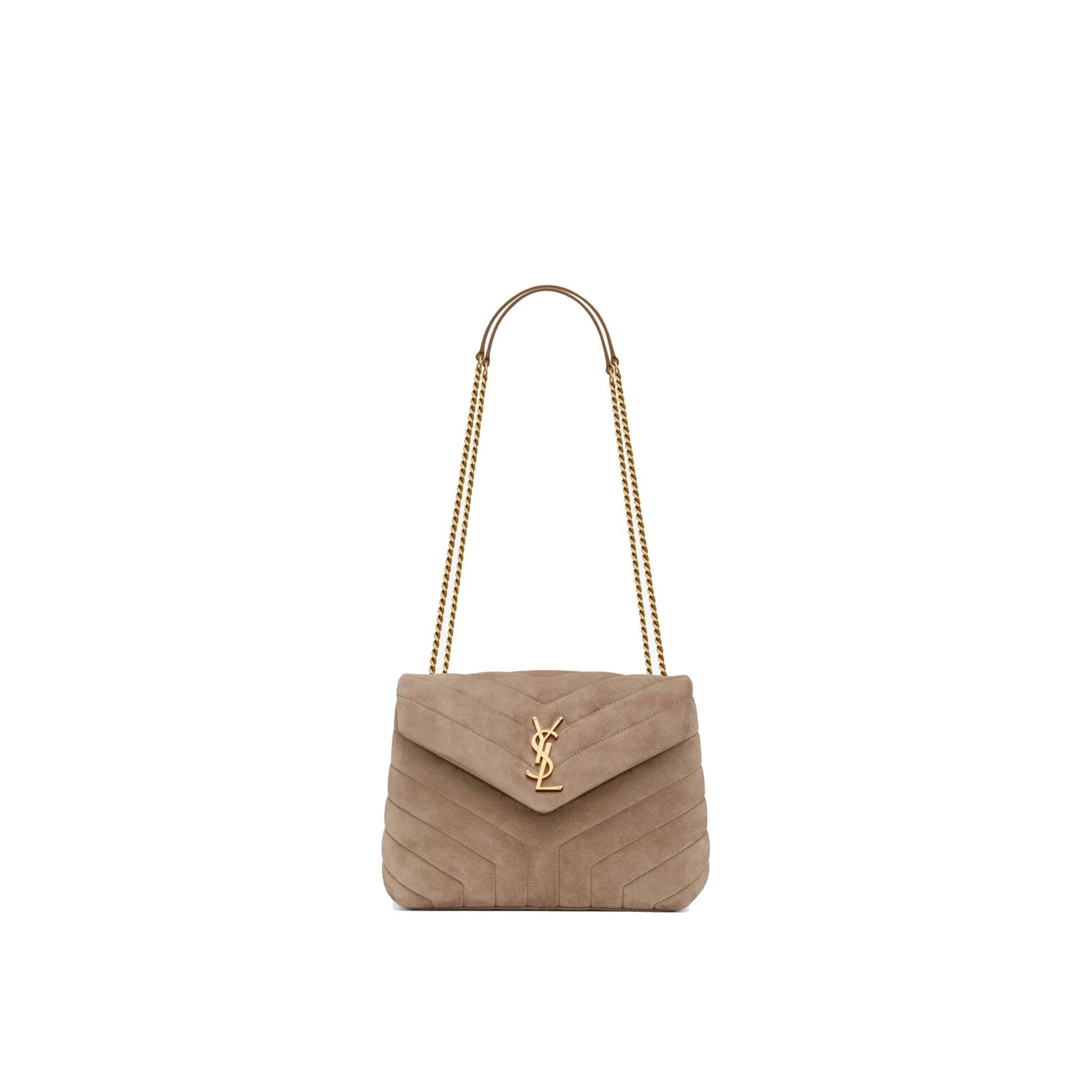 YSL LOULOU SMALL CHAIN BAG IN QUILTED "Y" SUEDE 4946991U8612346 (25*17*9cm) YSL LOULOU SMALL CHAIN BAG IN QUILTED "Y" SUEDE 4946991U8612346 (25*17*9cm)
