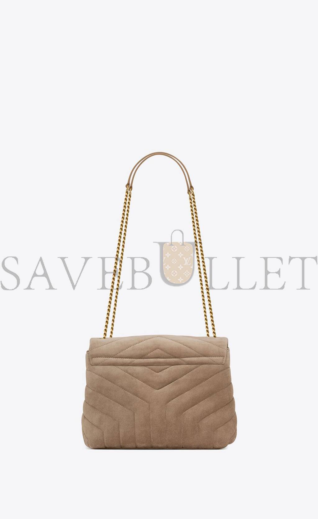 YSL LOULOU SMALL CHAIN BAG IN QUILTED "Y" SUEDE 4946991U8612346 (25*17*9cm) YSL LOULOU SMALL CHAIN BAG IN QUILTED "Y" SUEDE 4946991U8612346 (25*17*9cm)