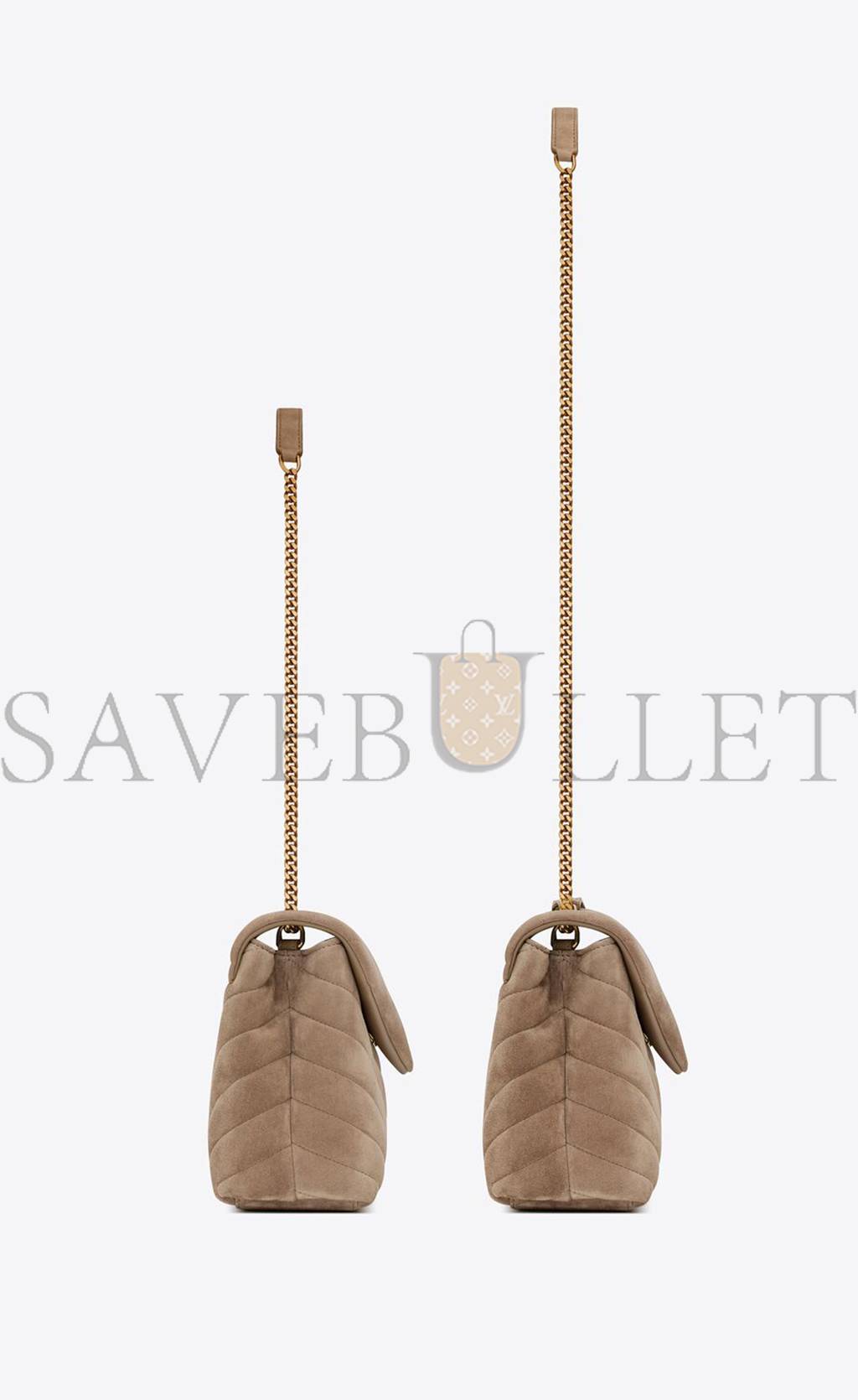 YSL LOULOU SMALL CHAIN BAG IN QUILTED "Y" SUEDE 4946991U8612346 (25*17*9cm) YSL LOULOU SMALL CHAIN BAG IN QUILTED "Y" SUEDE 4946991U8612346 (25*17*9cm)
