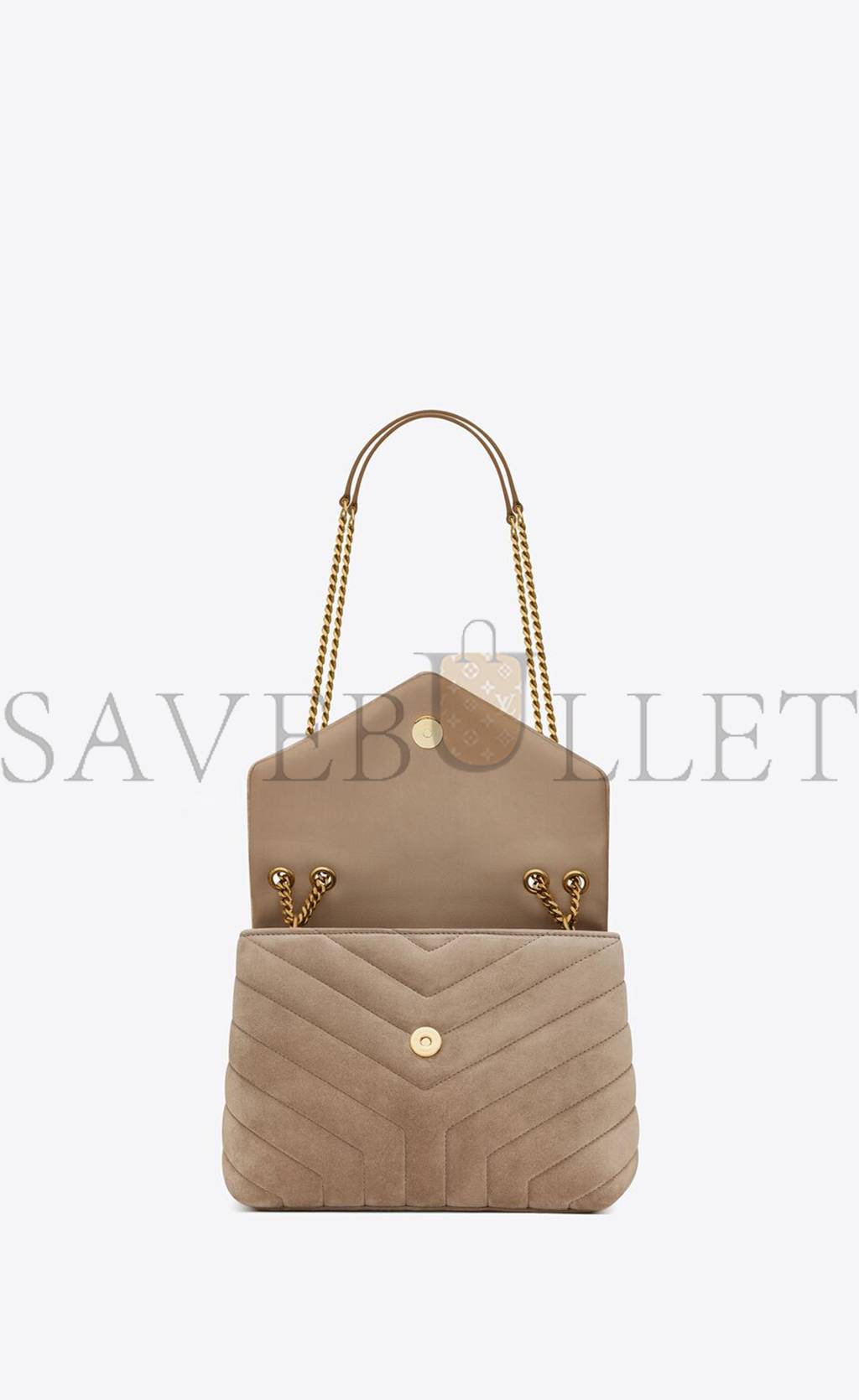 YSL LOULOU SMALL CHAIN BAG IN QUILTED "Y" SUEDE 4946991U8612346 (25*17*9cm) YSL LOULOU SMALL CHAIN BAG IN QUILTED "Y" SUEDE 4946991U8612346 (25*17*9cm)