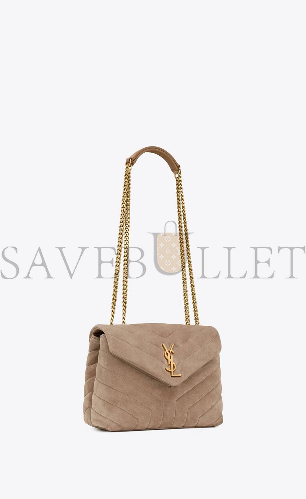 YSL LOULOU SMALL CHAIN BAG IN QUILTED "Y" SUEDE 4946991U8612346 (25*17*9cm) YSL LOULOU SMALL CHAIN BAG IN QUILTED "Y" SUEDE 4946991U8612346 (25*17*9cm)