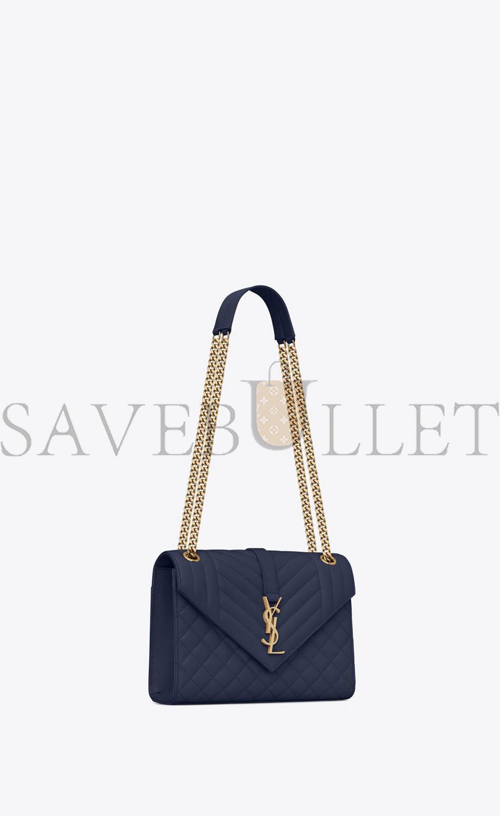 YSL ENVELOPE MEDIUM CHAIN BAG IN MIX MATELASSÉ GRAIN DE POUDRE EMBOSSED LEATHER 600185BOW914147 (24*17.5*6cm) YSL ENVELOPE MEDIUM CHAIN BAG IN MIX MATELASSÉ GRAIN DE POUDRE EMBOSSED LEATHER 600185BOW914147 (24*17.5*6cm)