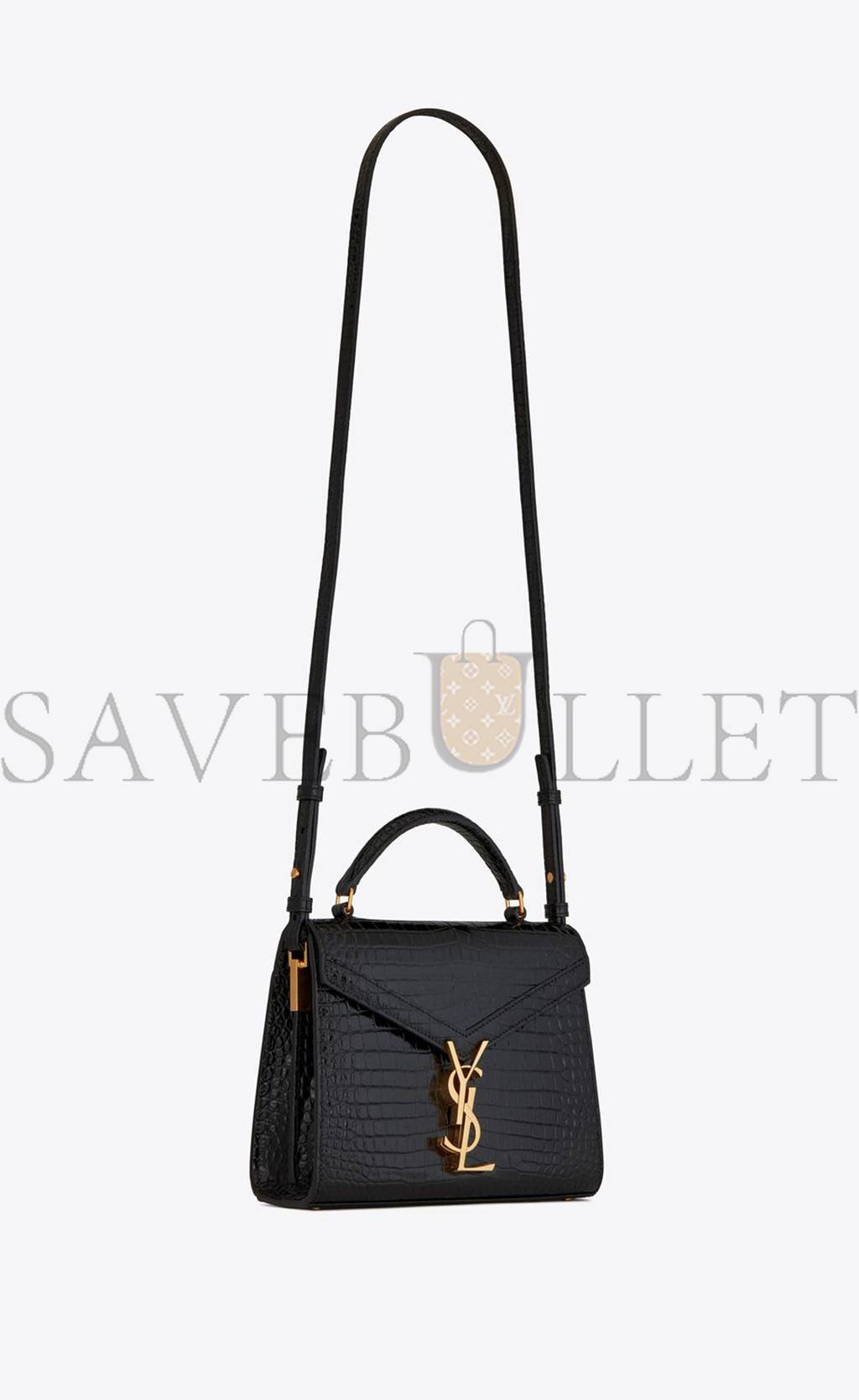 YSL CASSANDRA MINI TOP HANDLE BAG IN CROCODILE-EMBOSSED SHINY LEATHER 623930DND0J1000 (20*16*7.5cm) YSL CASSANDRA MINI TOP HANDLE BAG IN CROCODILE-EMBOSSED SHINY LEATHER 623930DND0J1000 (20*16*7.5cm)